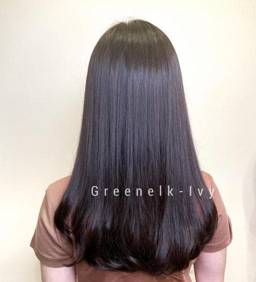 女生過肩長髮、C字燙、女生長髮