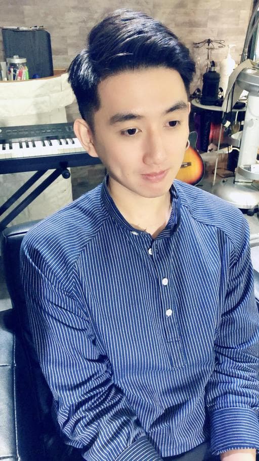 油頭、男士剪裁、電棒造型