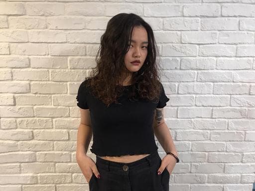 女生中長髮、溫塑燙、女生燙髮