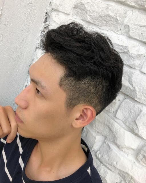 男生Undercut、男生短髮、冷燙