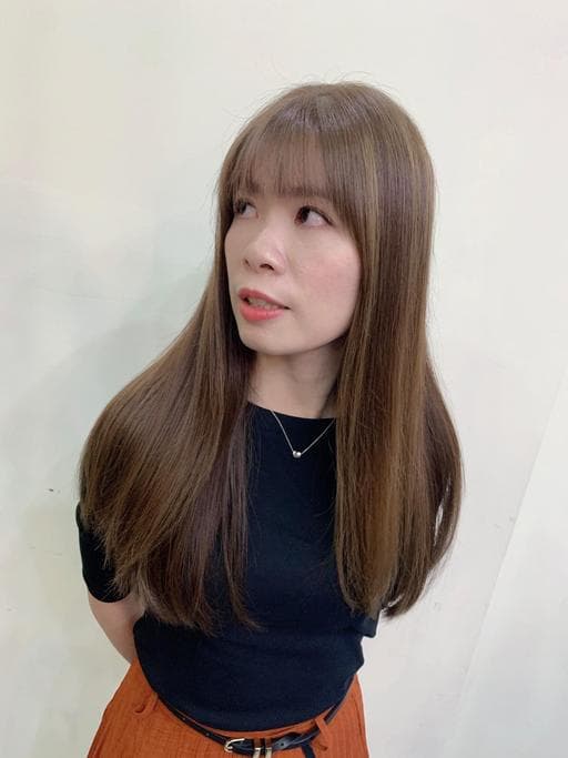 楓糖斑比色、女生染髮、不用漂髮