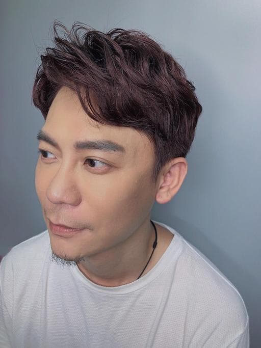 男生短髮、男生染髮、冷燙