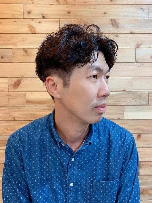 男生短髮、男生燙髮、冷燙