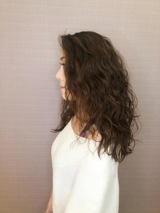 女生長髮、女生燙髮、溫塑燙