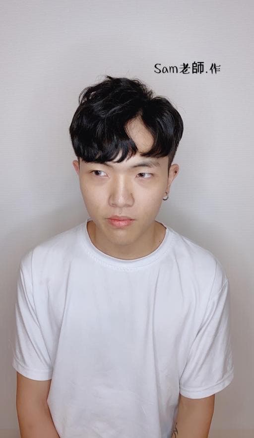 男生短髮、男生燙髮、冷燙
