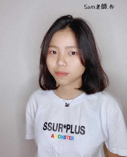 清新中短髮-(耳下肩上)、女生中長髮、台北剪髮
