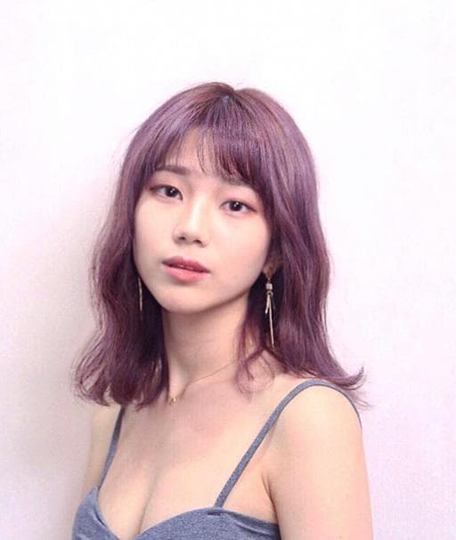 漂色、特殊色、霧粉紫