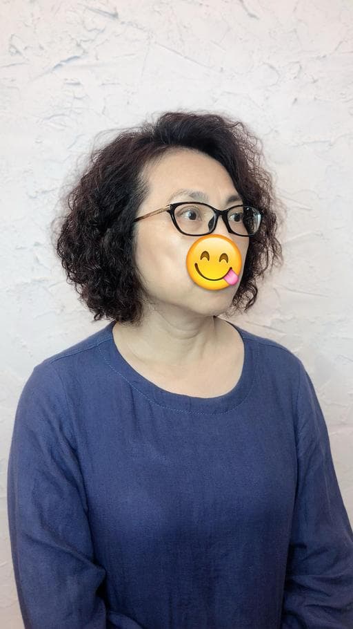 女生短髮、女生燙髮、不用漂髮