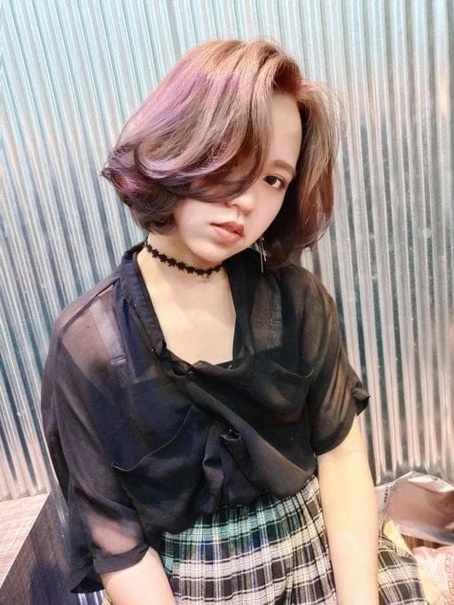女生短髮、女生染燙、漂色