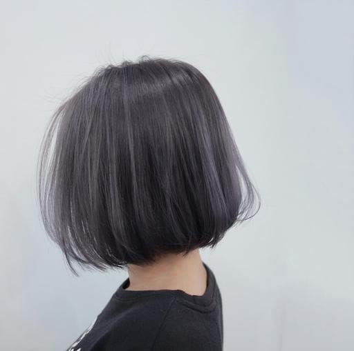 女生短髮、漂色、灰色系