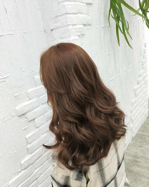 女生中長髮、棕色系、氣質