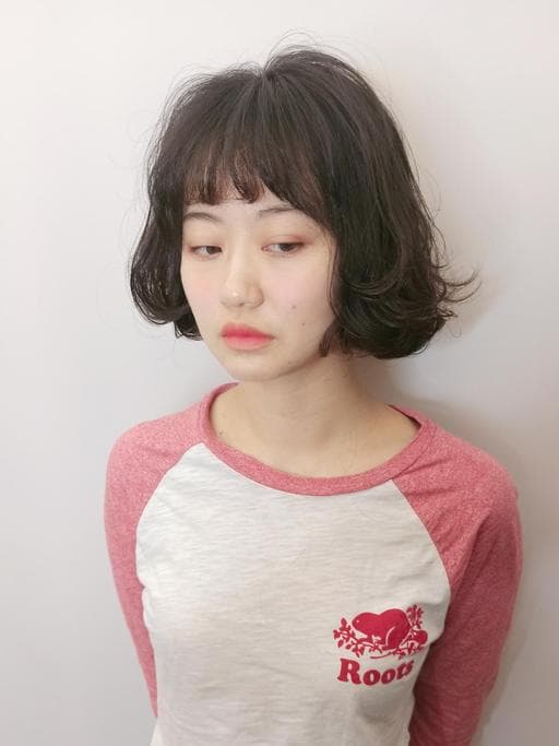 鮑伯頭、清新中短髮-(耳下肩上)、女生短髮
