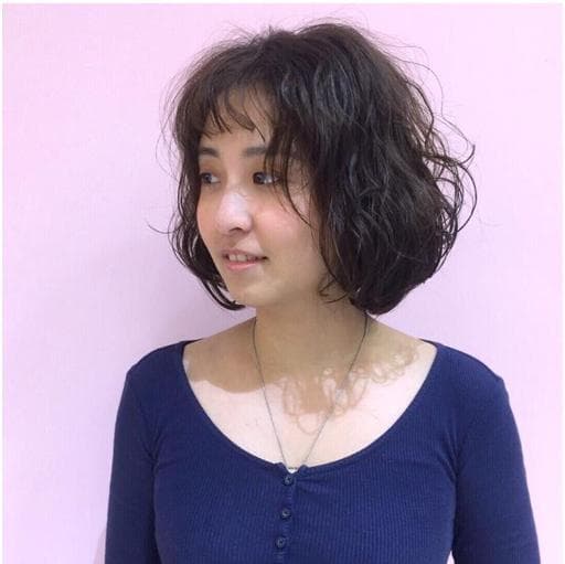 女生短髮、溫塑燙、細軟髮