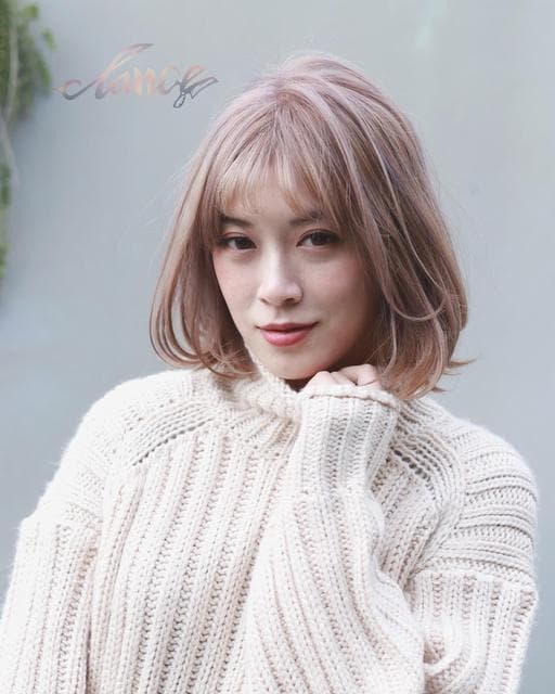 女生染髮、女生中長髮、漂色