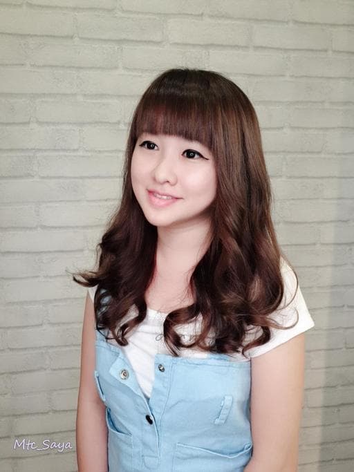 女生長髮、女生燙髮、溫塑燙