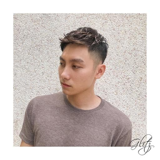 男生短髮、男生染髮、不用漂髮