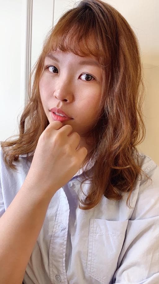 長瀏海、女生中長髮、溫塑燙