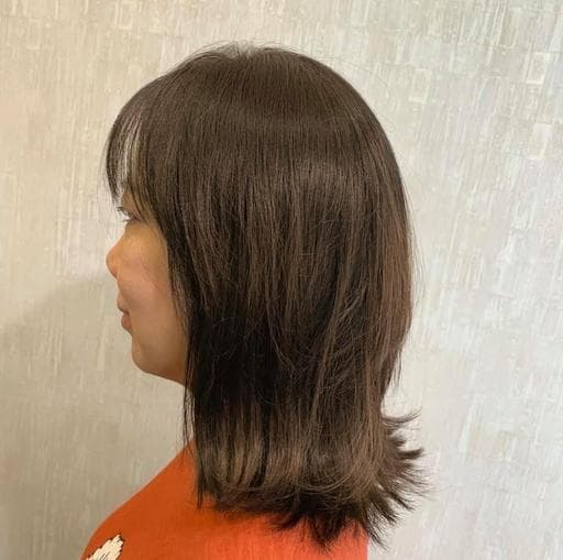 女生中長髮、女生染髮、不用漂髮