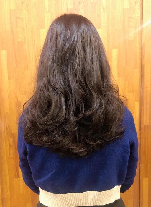燙卷、女生染燙、長瀏海