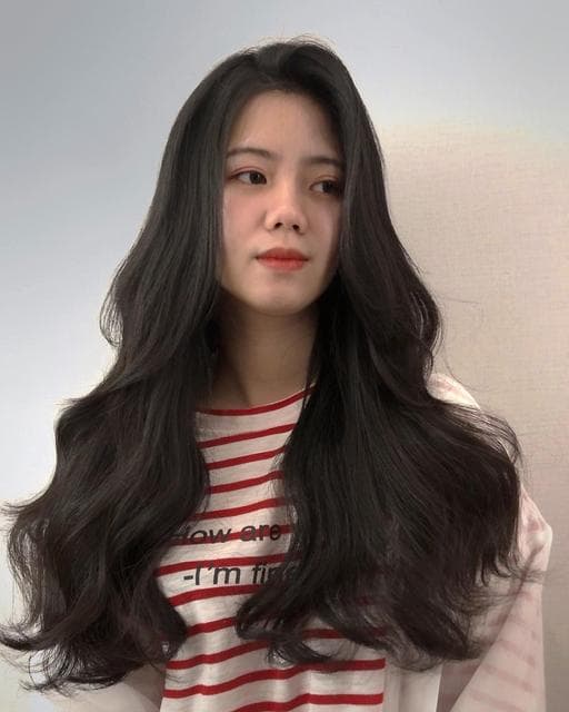女生長髮、長瀏海、女生燙髮