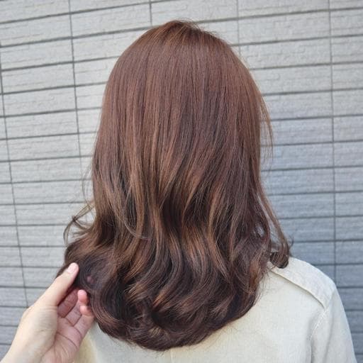 女生長髮、女生染髮、蜜糖橘