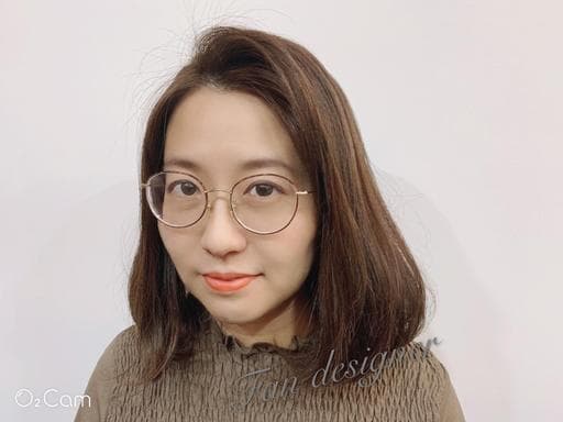 女生中長髮、長瀏海、女生染燙