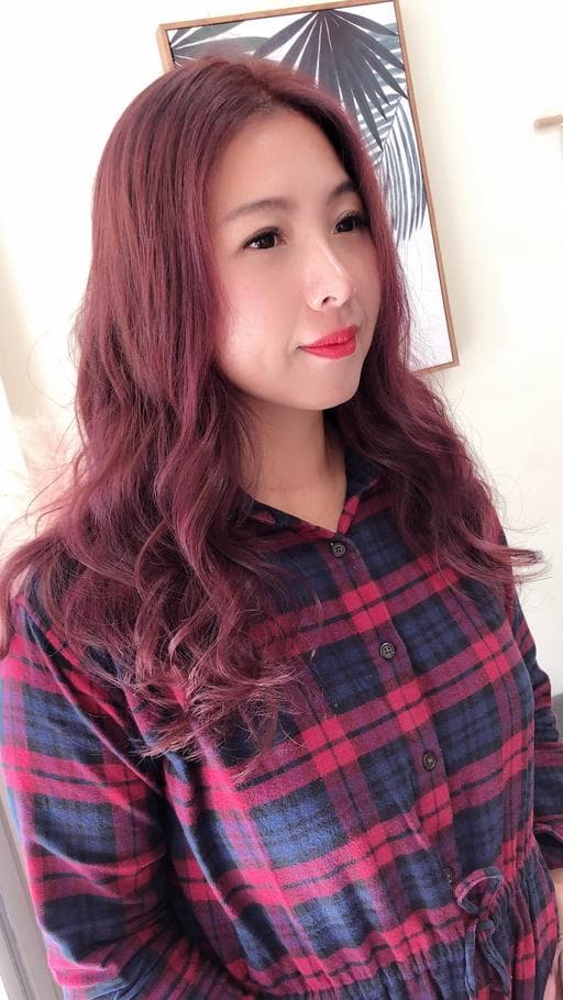 長瀏海、女生染燙、女生長髮
