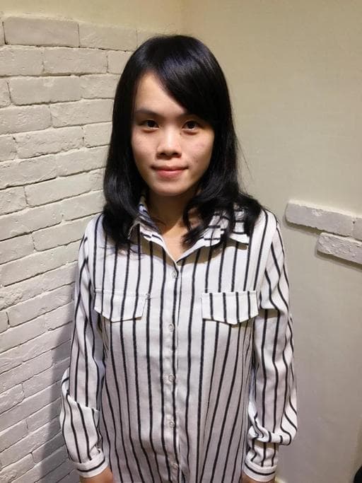 女生中長髮、超好整理、微捲