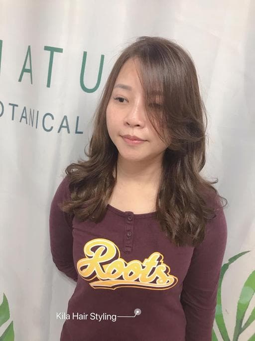 質感溫塑、女生長髮、手撥卷