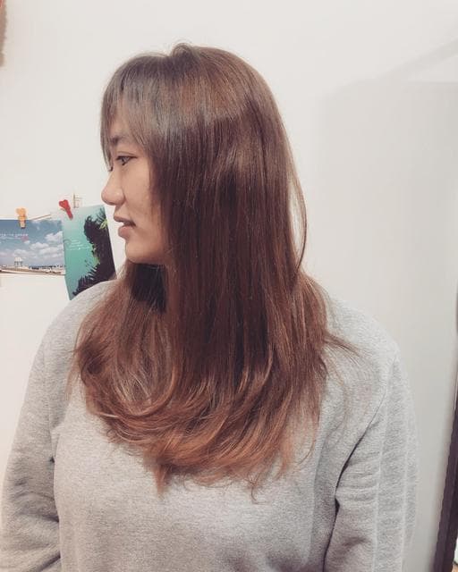 女生染燙、女生長髮、溫塑燙
