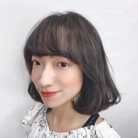 女生染燙、女生染髮、短瀏海
