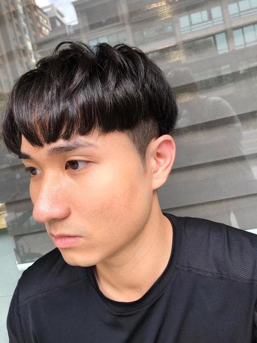 男生短髮、男生卷髮、男生韓系紋理燙