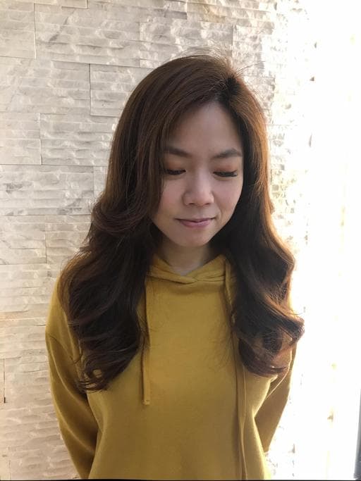 長瀏海、女生染燙、浪漫大卷