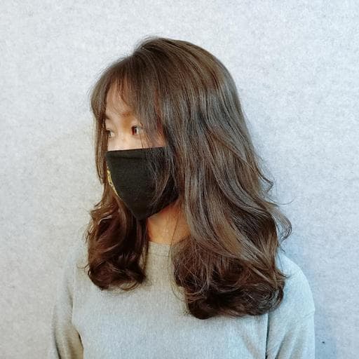 短瀏海、溫塑燙、女生燙髮