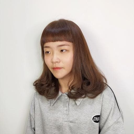 女生中長髮、內彎、中長髮內彎