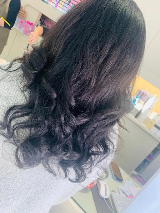 長瀏海、女生長髮、溫塑燙