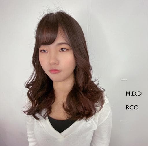 女生長髮、溫塑燙、慵懶