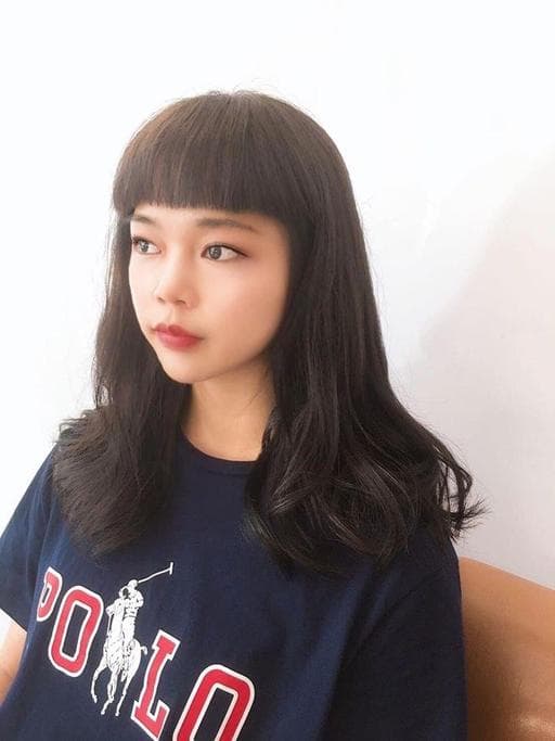 長瀏海、女生染髮、女生長髮