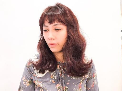 女生長髮、女生染髮、短瀏海