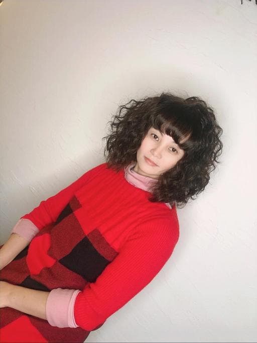 女生中長髮、女生燙髮、溫塑燙
