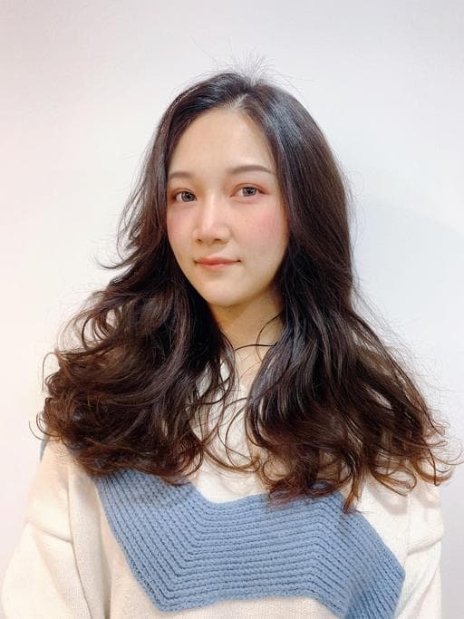長瀏海、女生長髮、溫塑燙