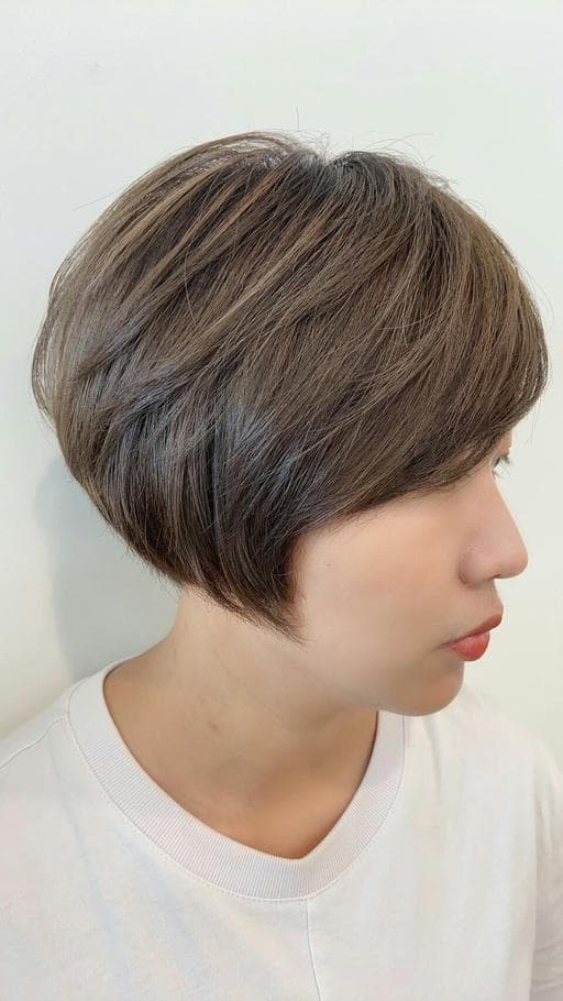 女生短髮、漂色、短瀏海