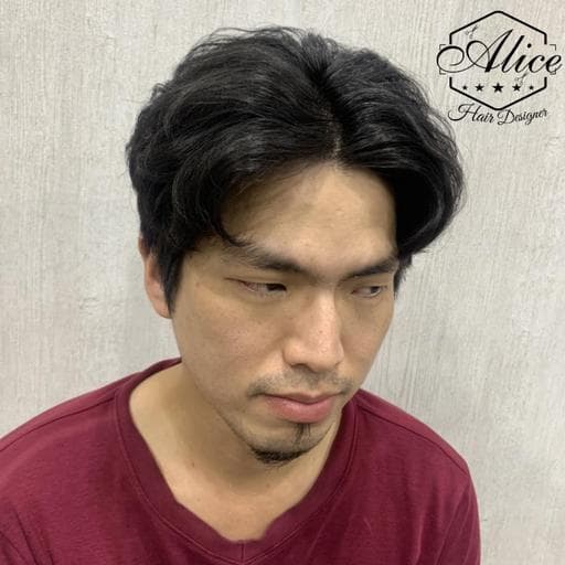 男生短髮、長瀏海、男生燙髮