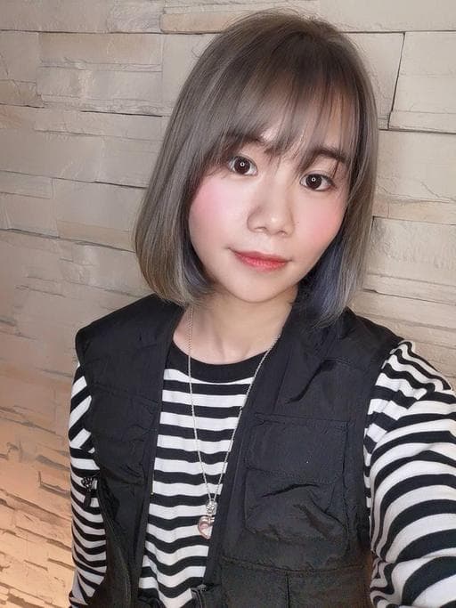 女生短髮、漂色、短瀏海