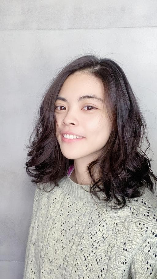 長瀏海、女生長髮、溫塑燙