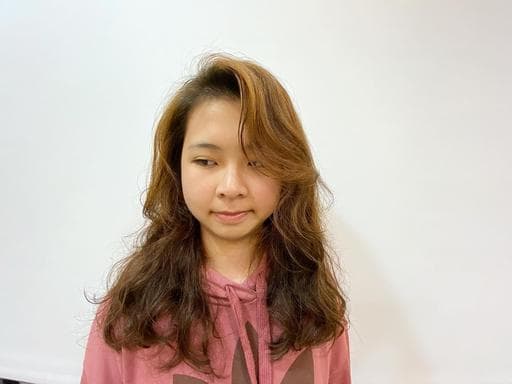 長瀏海、女生染燙、女生長髮