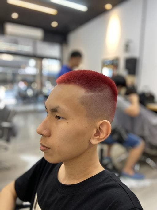 刻髮造型、男生短髮、漂色