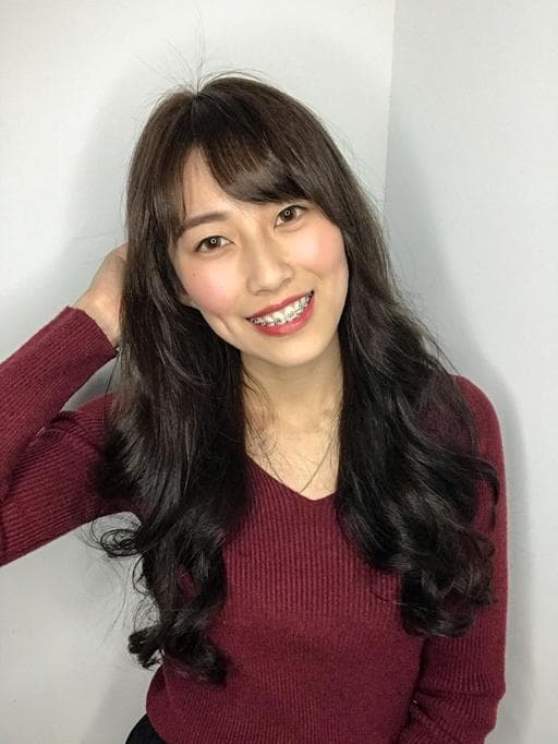 長瀏海、女生長髮、不用漂髮