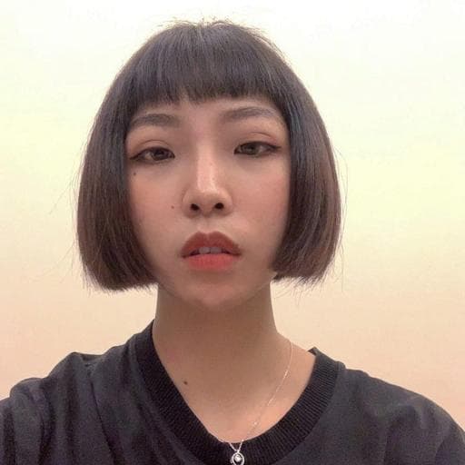 女生短髮、短瀏海、中性髮