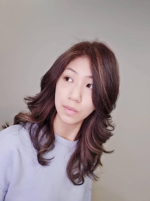 長瀏海、女生染燙、漂色